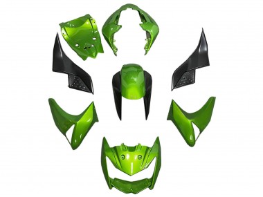 Carenado Moto Kawasaki Z1000 2003-2006 - Verde Negro Brillante