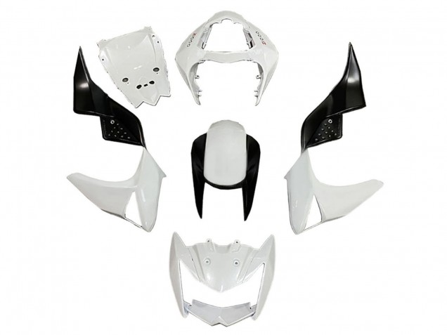 Carenados Moto Kawasaki Z1000 2003-2006 - Blanco Negro Brillante