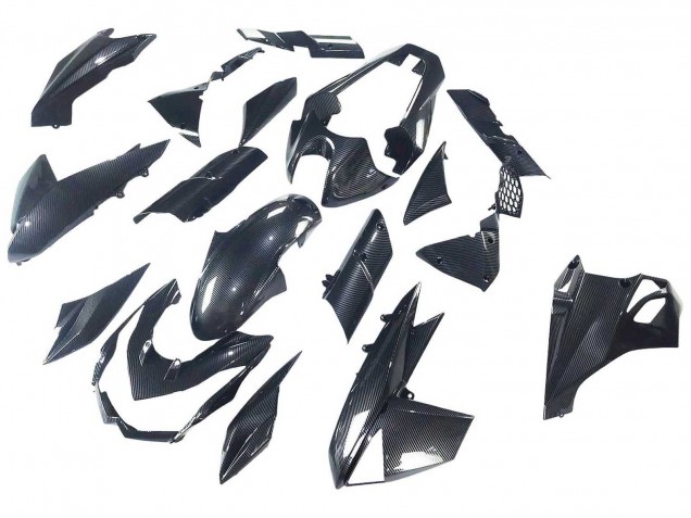 Carenados Moto Kawasaki Z1000 2010-2013 - Negro FibraCarbono