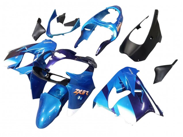 Carenados Moto Kawasaki ZX9R 2000-2001 - Azul Negro