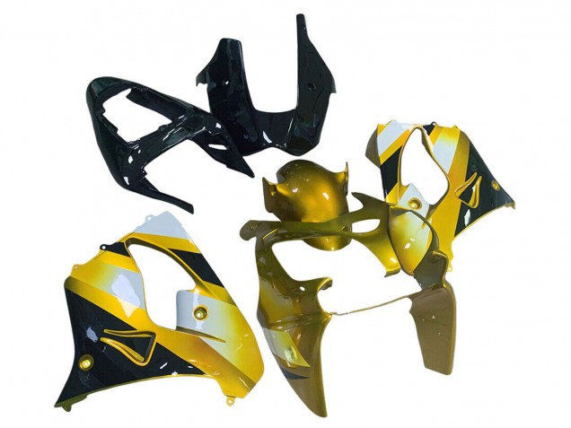 Carenados Moto Kawasaki ZX9R 2000-2001 - Oro Blanco Negro