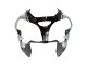 Carenados Moto Kawasaki ZX9R 2002-2003 - Plata Negro Brillante Monstruo Elf