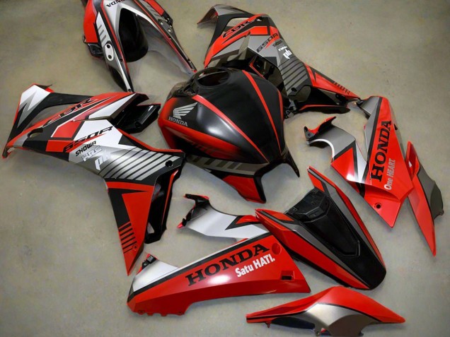 Carenados Moto Honda CBR650R 2019-2020 - Plata Rojo Negro Brillante