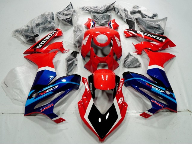 Carenados Moto Honda CBR650R 2019-2020 - Rojo Blanco Azul Negro Brillante HRC