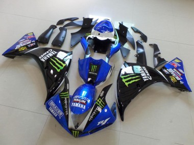 Carenados Moto Yamaha YZF R1 2009-2011 - Blanco Azul Negro Verde Monstruo Yamalube Graves