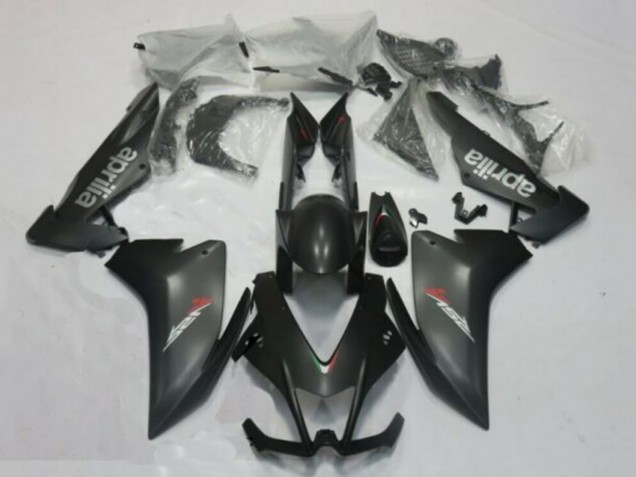 Carenados Moto Aprilia RSV4 1000 2009-2015 - Negro Mate Plata Rojo Calcomanía
