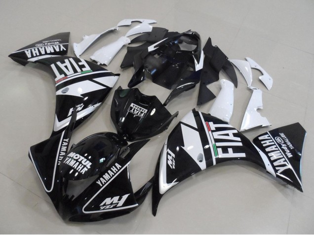Carenados Moto Yamaha YZF R1 2012-2014 - Blanco Negro Fiat