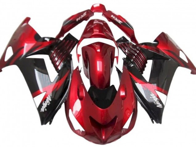 Carenados Moto Kawasaki ZX14R ZZR1400 2012-2024 - Rojo Negro Brillante Blanco Ninja