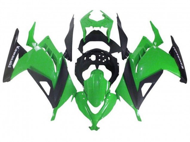 Carenados Moto Kawasaki EX300 2013-2024 - Verde Negro