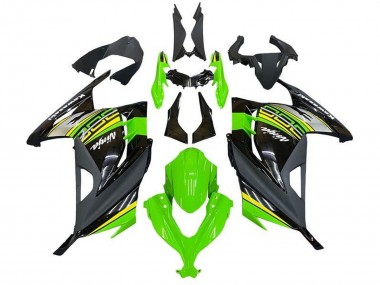 Carenados Moto Kawasaki EX300 2013-2024 - Verde Negro Plata Amarillo