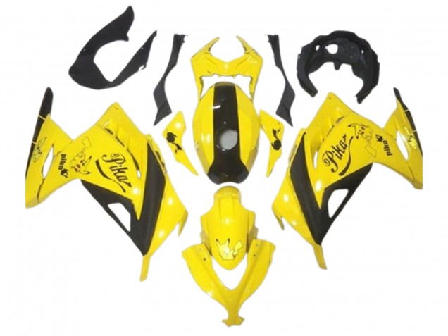 Carenados Moto Kawasaki EX300 2013-2024 - Amarillo Negro Pikachu