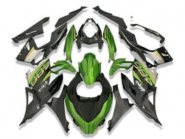 Carenados Moto Kawasaki Ninja 400 2018-2024 - Verde Negro Gris