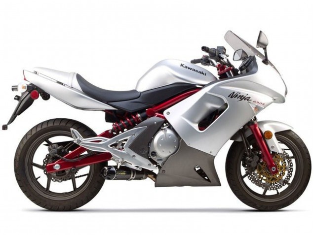 Carenados Moto Kawasaki Ninja 650 EX650 2006-2008 - Plata Negro Rojo