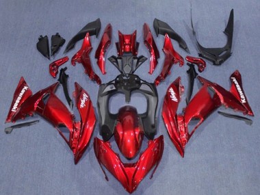 Carenado Moto Kawasaki Ninja 650 EX650 2017-2019 - Rojo Negro Blanco