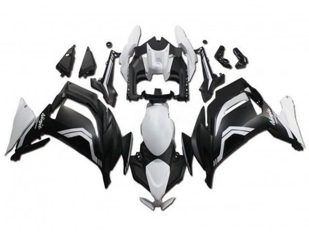 Carenados Moto Kawasaki Ninja 650 EX650 2020-2025 - Blanco Negro Mate