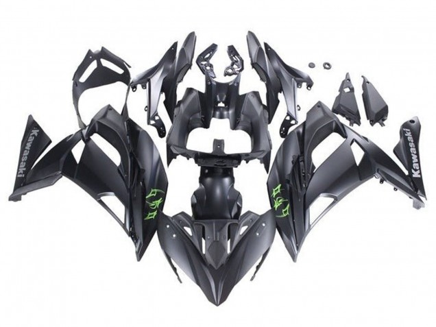 Carenados Moto Kawasaki Ninja 650 EX650 2020-2025 - Negro Mate Verde