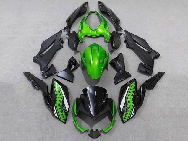 Carenados Moto Kawasaki Z400 2018-2024 - Verde Blanco Negro