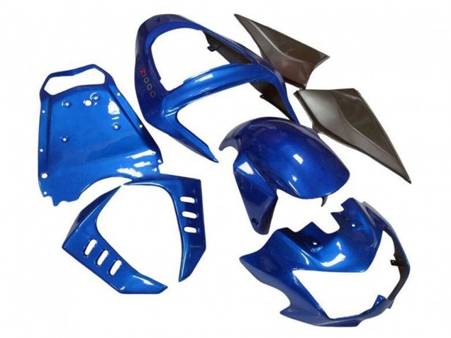 Carenados Moto Kawasaki Z1000 2003-2006 - Azul Negro Mate