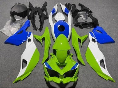Carenados Moto Kawasaki ZX25R ZX-25R 2019-2025 - Blanco Azul Verde