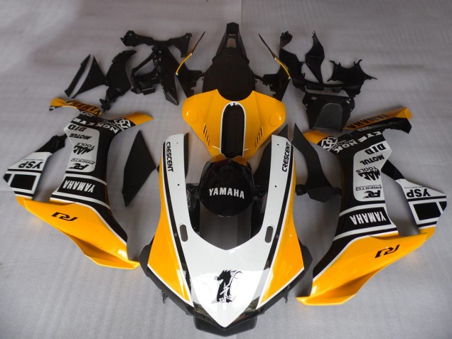 Carenados Moto Yamaha YZF R1 2015-2019 - Naranja Blanco Negro Motul YSP