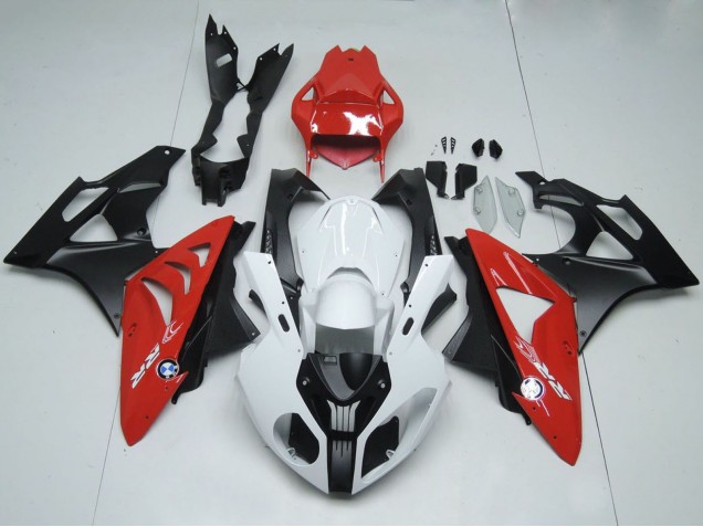 Carenados Moto BMW S1000RR 2009-2014 - Blanco Rojo Negro Mate