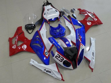 Carenados Moto BMW S1000RR 2009-2014 - Blanco Rojo Azul HP