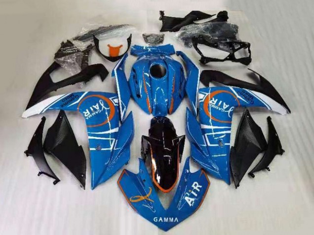 Carenados Moto Yamaha YZF R3 2015-2018 - Azul Blanco Negro Naranja