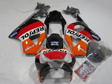 Carenados Moto Honda CBR900RR 954 2002-2003 - Naranja Blanco Rojo Negro Brillante Repsol