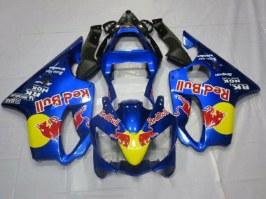 Carenados Moto Honda CBR600 F4i 2001-2003 - Azul Amarillo Rojo Bull