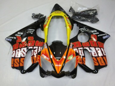Carenados Moto Honda CBR600 F4i 2004-2007 - Amarillo Naranja Negro Brillante Rossi