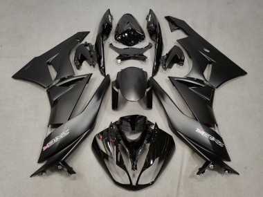 Carenados Moto Kawasaki ZX6R 2009-2012 - Negro Mate Negro Brillante Blanco Rojo