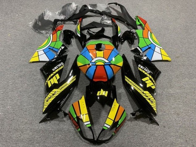 Carenados Moto Kawasaki ZX6R 2009-2012 - Negro Brillante Multicolor