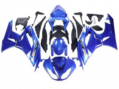Carenados Moto Kawasaki ZX6R 2009-2012 - Azul Negro Oro