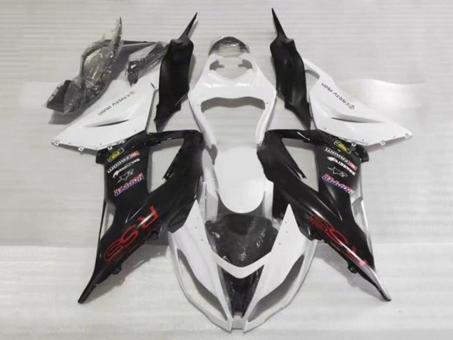 Carenados Moto Kawasaki ZX6R 2013-2018 - Blanco Negro Rojo RSS