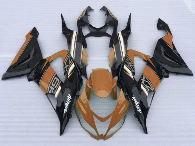 Carenados Moto Kawasaki ZX6R 2013-2018 - Naranja Negro Blanco