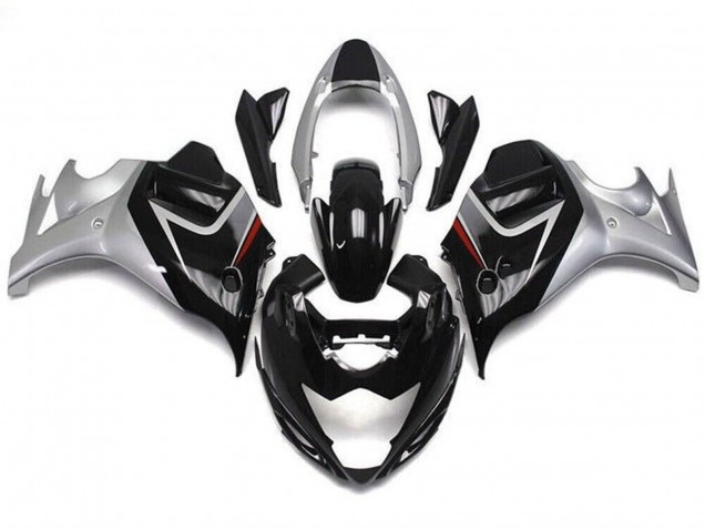 Carenados Moto Suzuki GSX650F 2008-2013 - Negro Brillante Plata