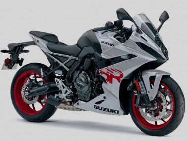 Carenados Moto Suzuki GSX8R 2024-2025 - Plata Negro Rojo