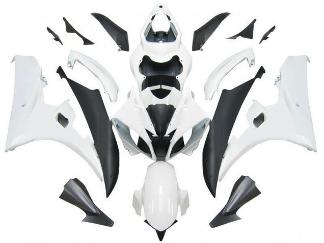 Carenados Moto Yamaha YZF R6 2006-2007 - Blanco Negro Mate