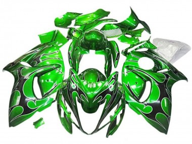 Carenados Moto Suzuki GSXR 1300 Hayabusa 2008-2020 - Verde Negro Tribal