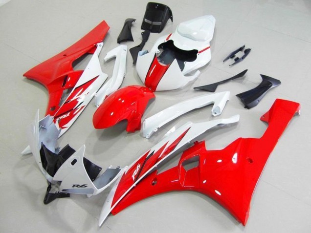 Carenado Moto Yamaha YZF R6 2006-2007 - Blanco Rojo
