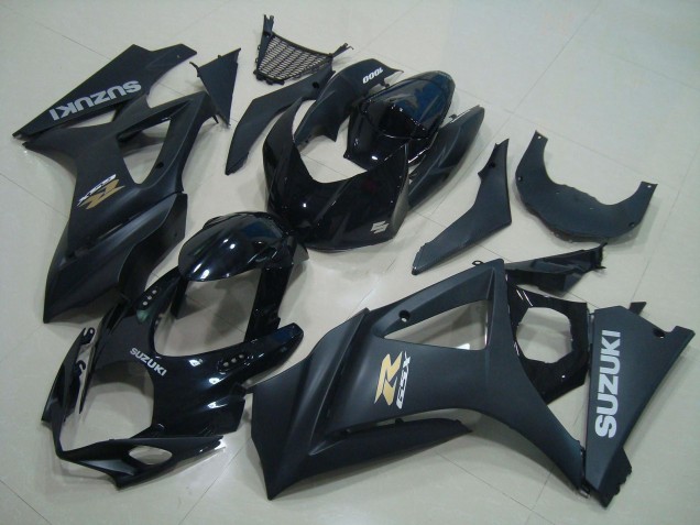 Carenados Moto Suzuki GSXR 1000 2005-2006 - Negro Brillante Negro Mate Plata Oro