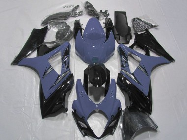 Carenados Moto Suzuki GSXR 1000 2007-2008 - Plata Azul Negro Brillante