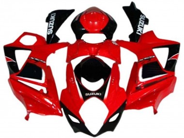 Carenados Moto Suzuki GSXR 1000 2007-2008 - Rojo Negro Blanco Calcomanía