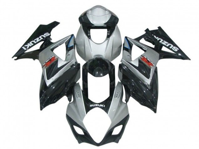 Carenados Moto Suzuki GSXR 1000 2007-2008 - Gris Negro Brillante Rojo Blanco
