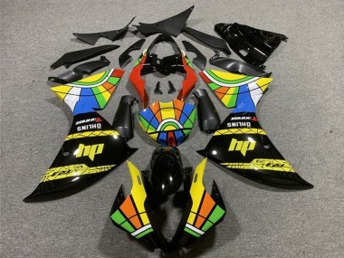 Carenados Moto Yamaha YZF 1000 R1 2009-2011 - Negro Amarillo HP RuedaColores