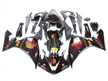 Carenados Moto Yamaha YZF 1000 R1 2012-2014 - Negro Brillante Rojo Amarillo Sheltes
