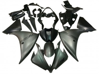 Carenados Moto Yamaha YZF 1000 R1 2012-2014 - Gris Mate Negro Mate