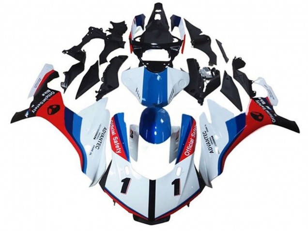 Carenados Moto Yamaha YZF 1000 R1 2015-2019 - Blanco Azul Rojo Negro Official Safety
