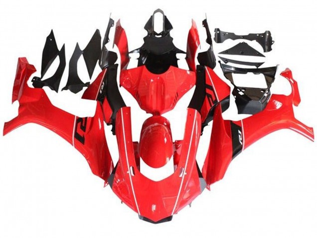 Carenados Moto Yamaha YZF 1000 R1 2015-2019 - Rojo Negro Blanco Raya