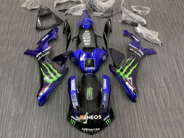 Carenados Moto Yamaha YZF 1000 R1 2015-2019 - Azul Negro Monstruo ENEOS